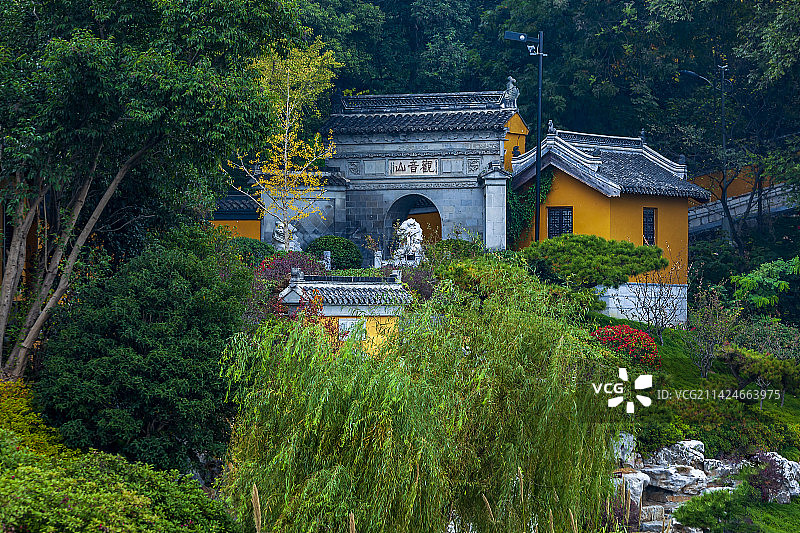 扬州观音山图片素材