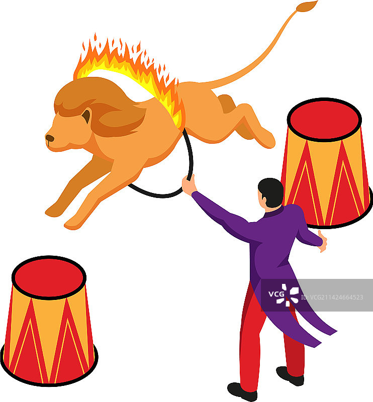 驯狮师马戏团图片素材