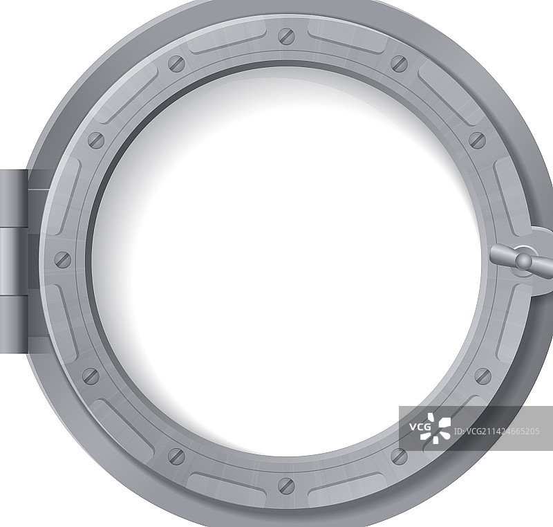 银色舷窗构图图片素材