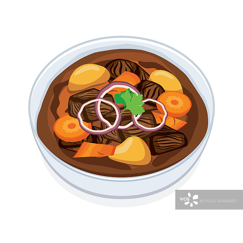 肉类蔬菜炖牛肉图标图片素材