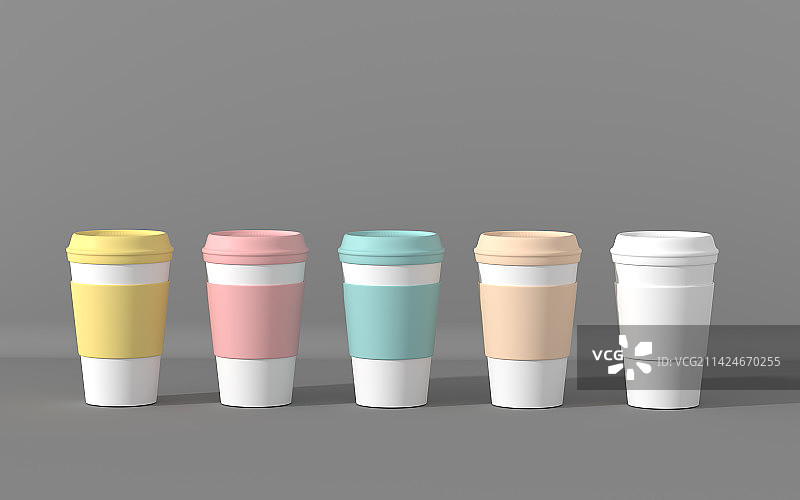 3D渲染杯子静物素材图片素材