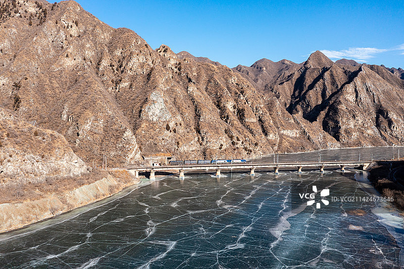 永定河上的铁路大动脉图片素材