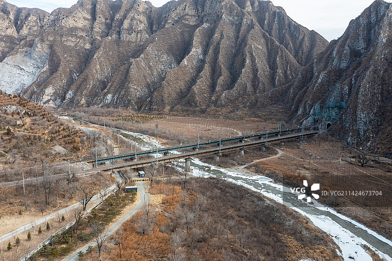 永定河上的铁路大动脉图片素材