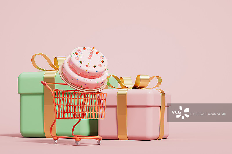 卡通风格的生日蛋糕图片图片素材