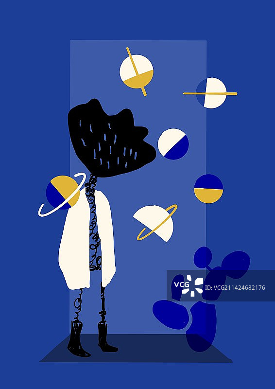 蓝色空间图片素材