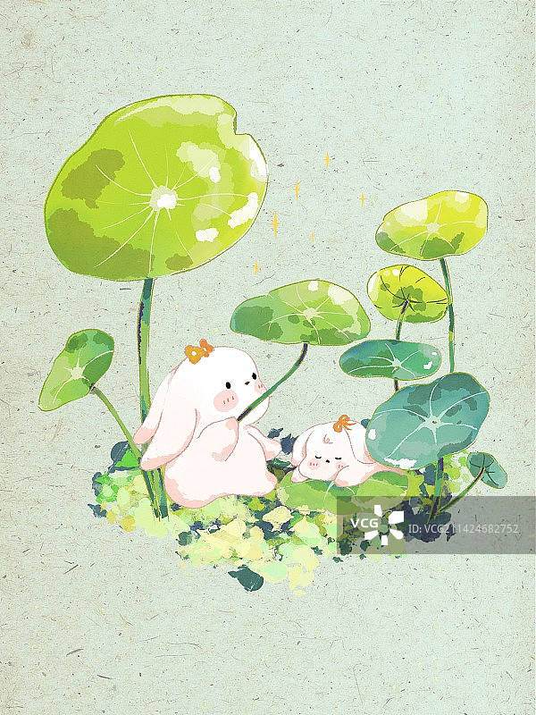 兔子插画图片素材