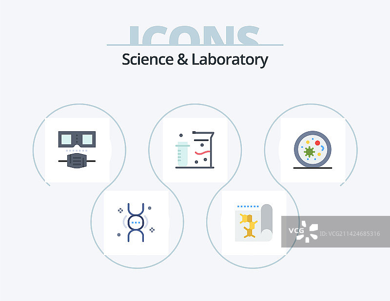 科学扁平图标包5图标设计图片素材