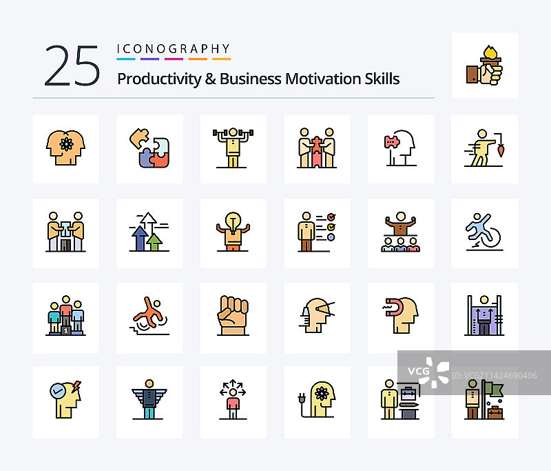 生产力和商业动机技能图片素材