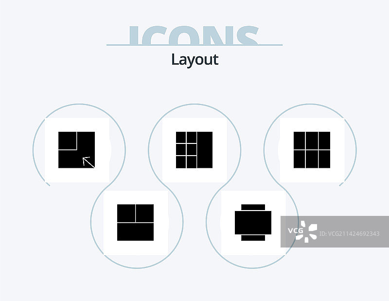 版面字形图标包5图标设计旋转图片素材