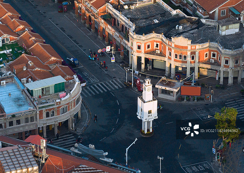 泉州钟楼航拍图片素材