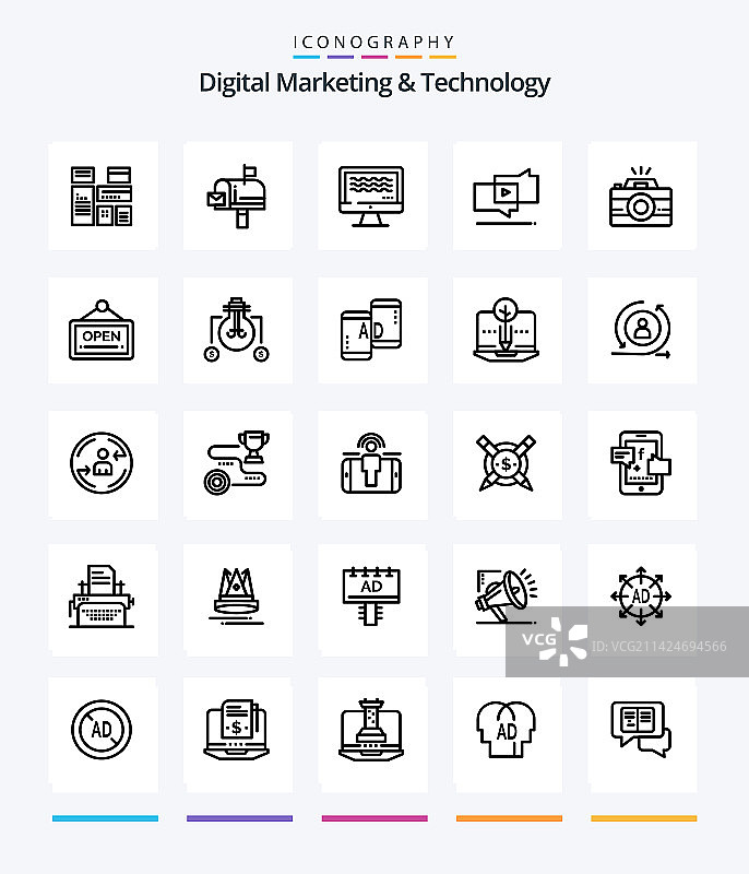 创意数字营销和技术25图片素材