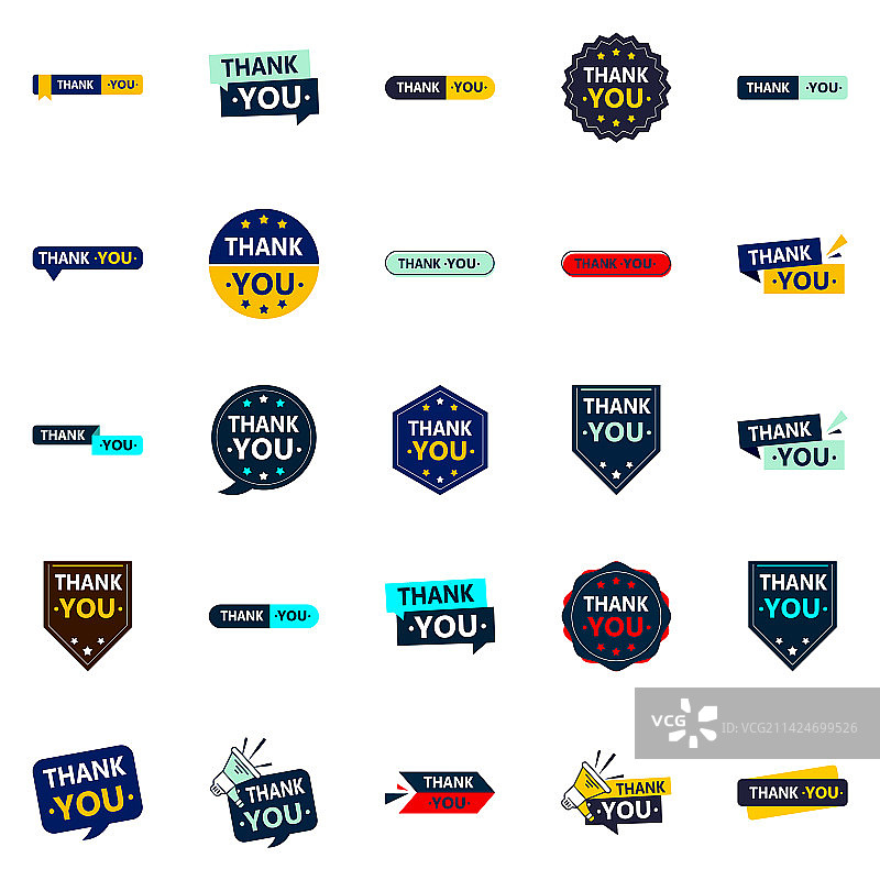 25个高质量的感谢设计图片素材