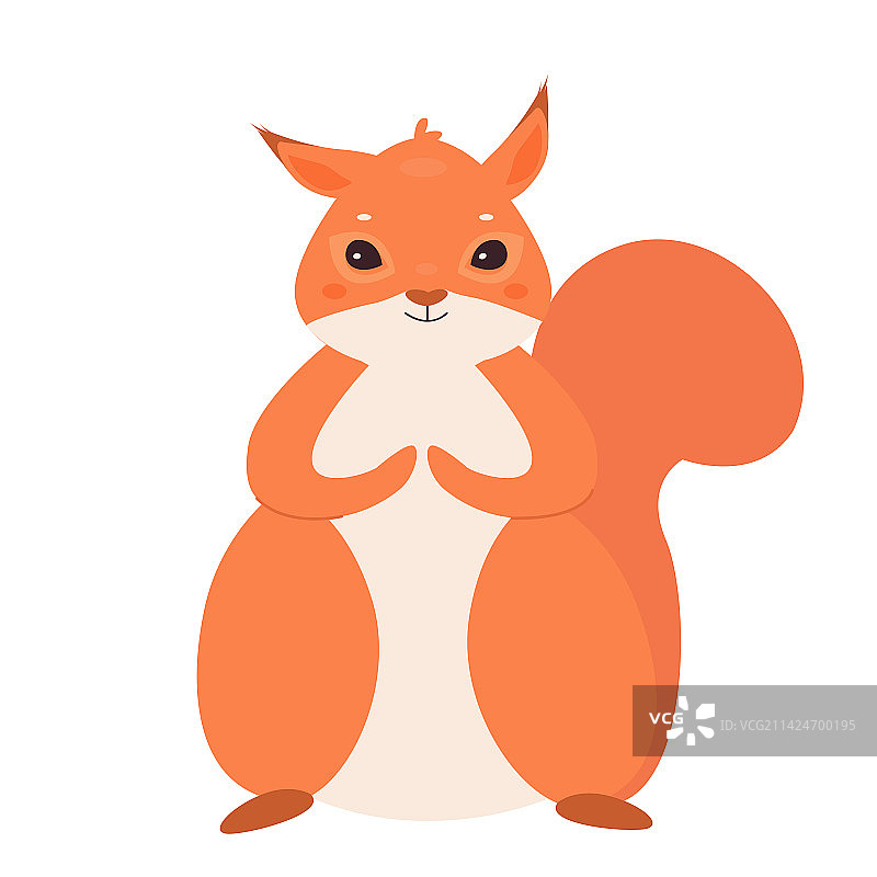 可爱的卡通松鼠图片素材