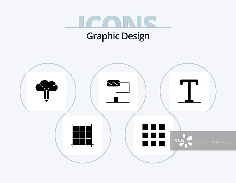 字形图标包5图标半粗体设计图片素材
