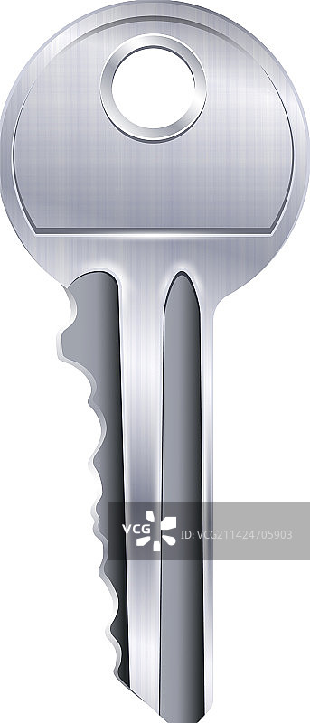 逼真银色钥匙组合图片素材