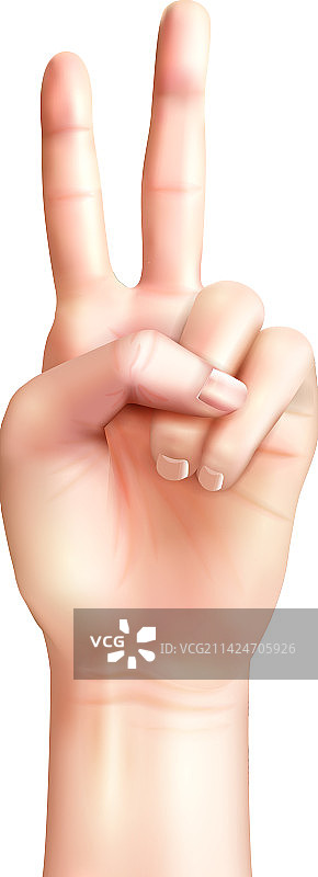 两指计数组合图片素材