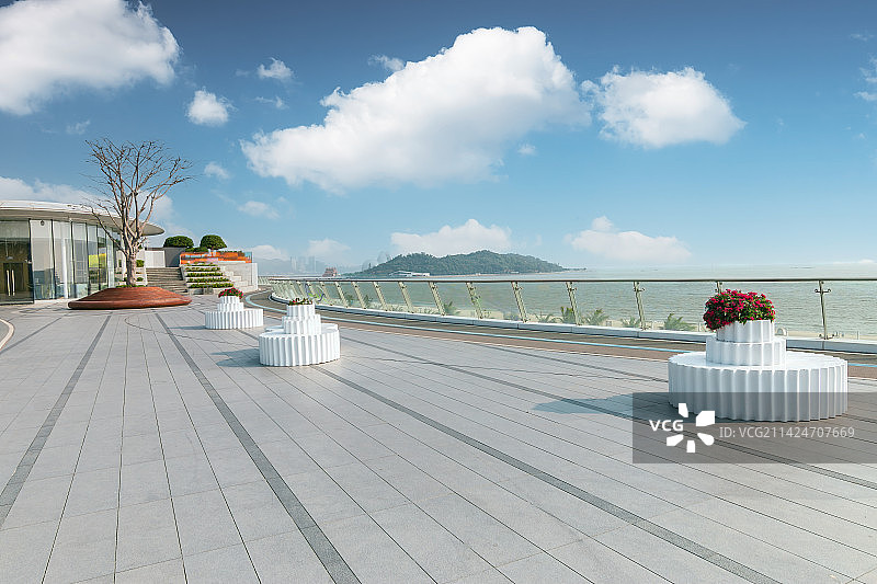 海边观景台图片素材