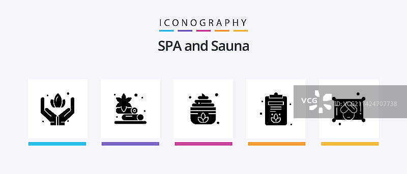 桑拿Glyph 5图标包，包含莲花桑拿图片素材