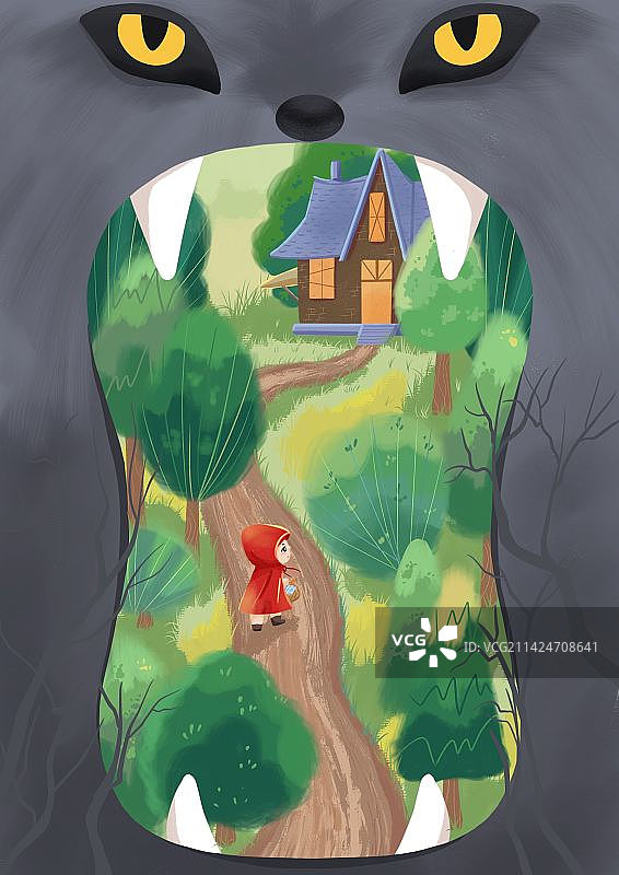 小红帽图片素材