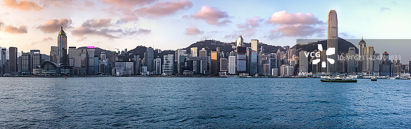 2023年2月香港维多利亚港湾图片素材