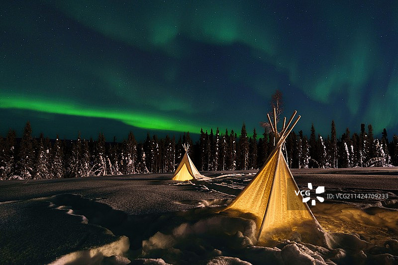 极光下图片素材