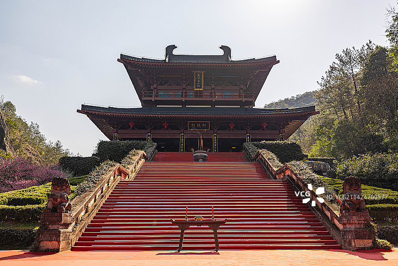 浙江缙云仙都黄帝祠宇图片素材