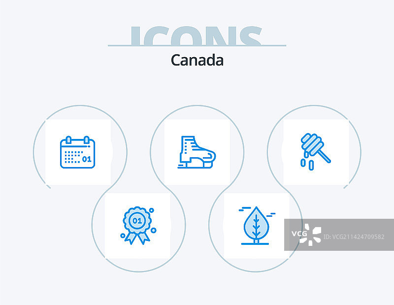 加拿大蓝色图标包5图标健康设计图片素材