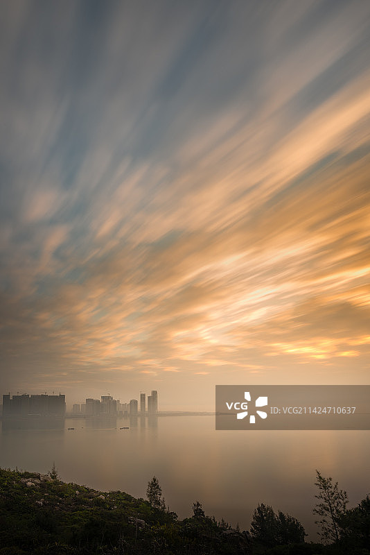 广东汕头濠江雄鸡山图片素材