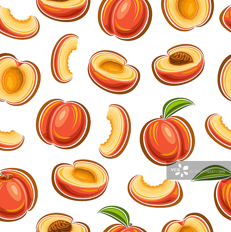 桃子无缝图案图片素材