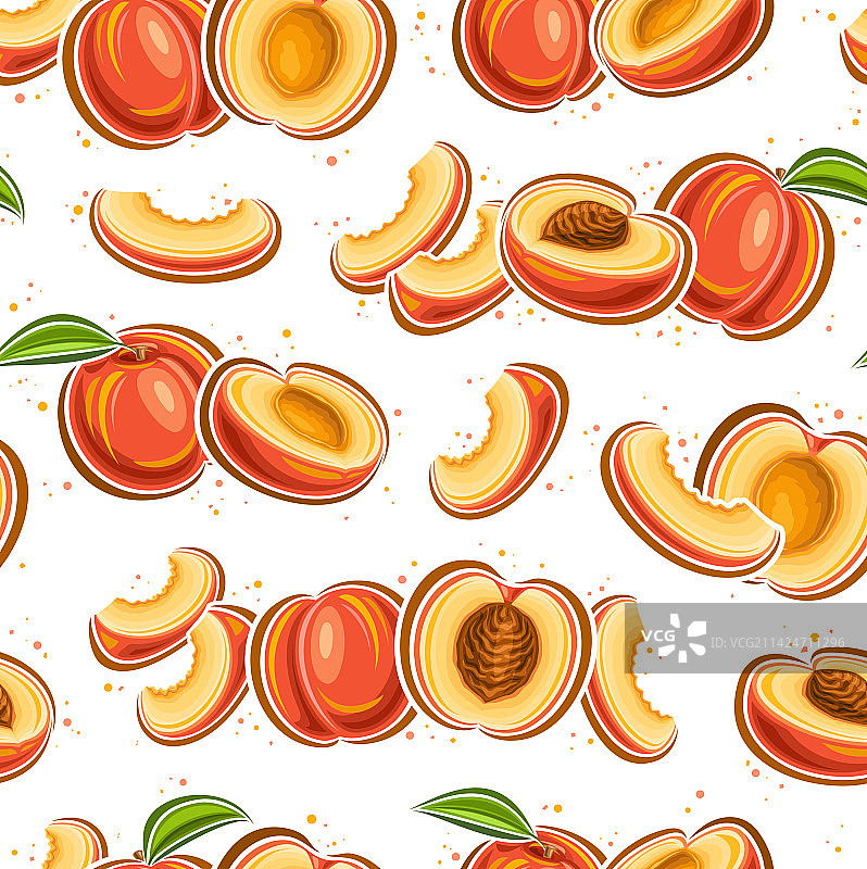 桃子无缝图案图片素材