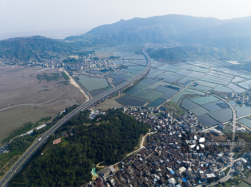 福建福州罗源湾特大桥组图图片素材