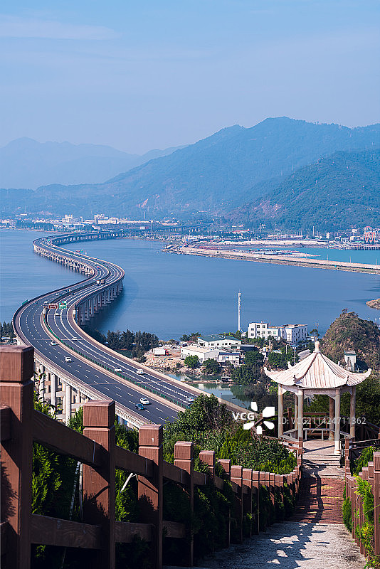 福建福州罗源湾特大桥组图图片素材