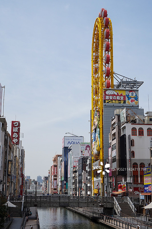 日本大阪道顿堀街景图片素材