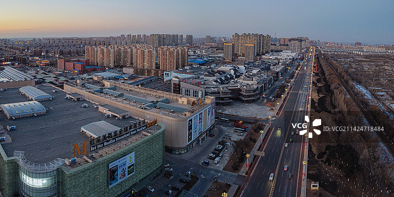 盘锦 兴隆台区 地标 航拍 城市图片素材