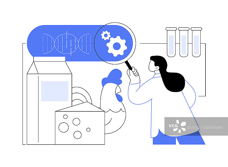 转基因生物抽象概念图片素材