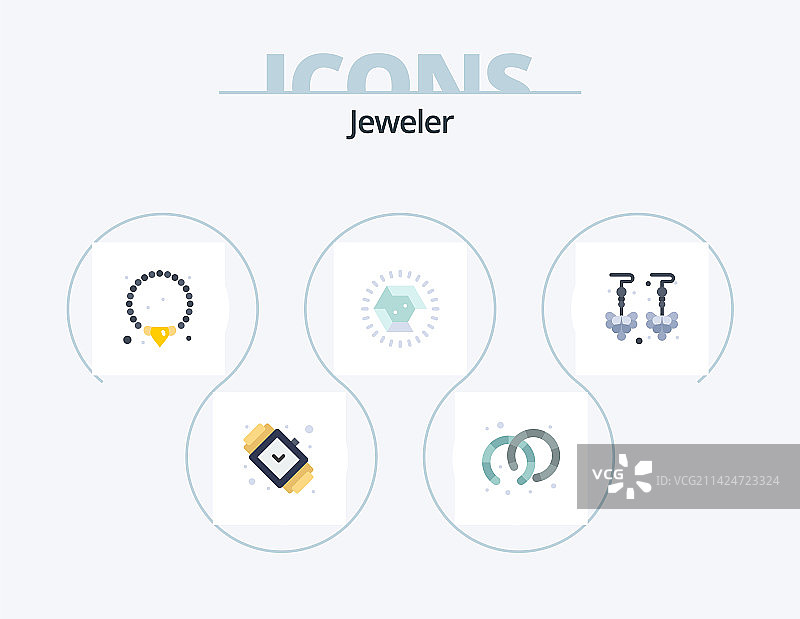 珠宝扁平图标包5图标设计珠宝图片素材