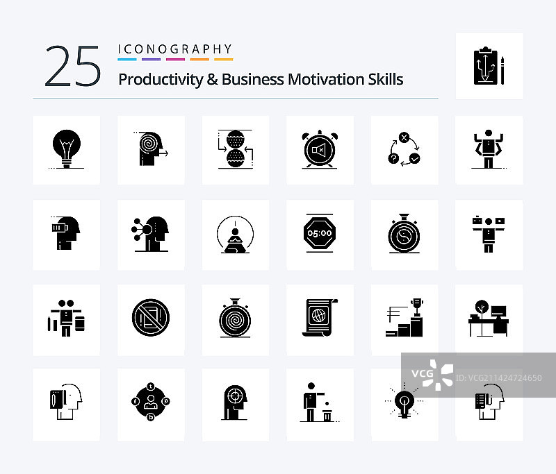 生产力和商业动机技能图片素材