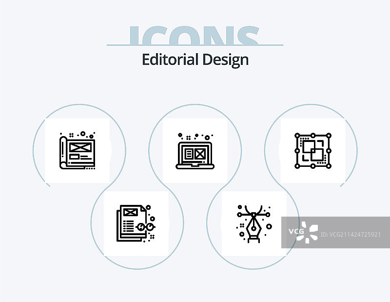 社论设计线性图标包5图标设计图片素材