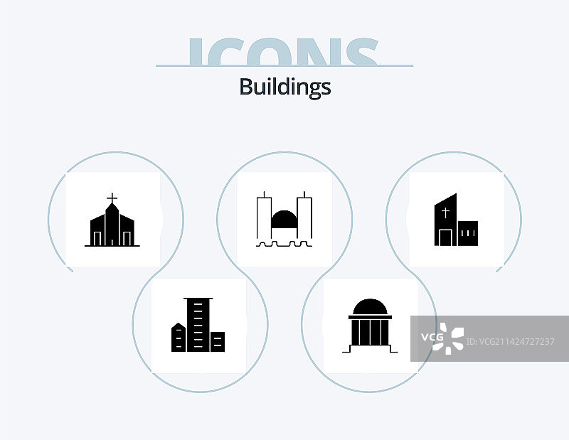 海港建筑字形图标包5图片素材