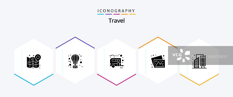 旅行图标包（含图像和照片）图片素材