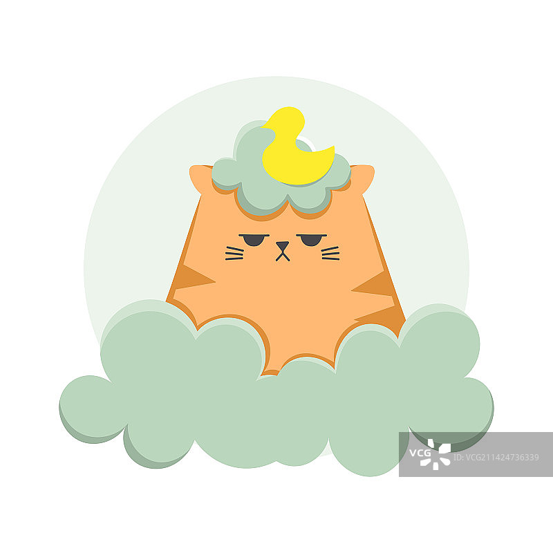 浴缸里生姜色的暴躁猫图片素材