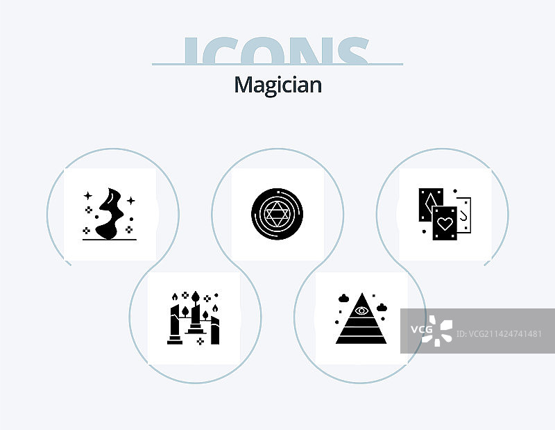 魔术师字形图标包5图标设计图片素材
