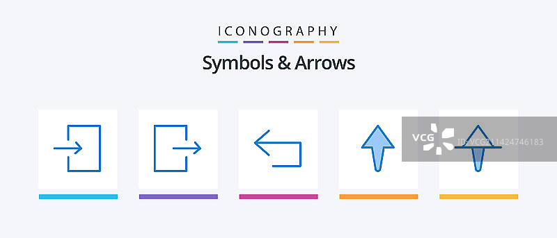 符号和箭头蓝色5图标包包括图片素材