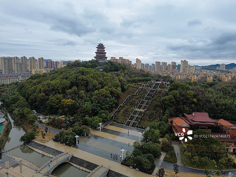 九江 南山公园 濂溪区 十里大道 昌九快速路 净居山 广佛寺图片素材