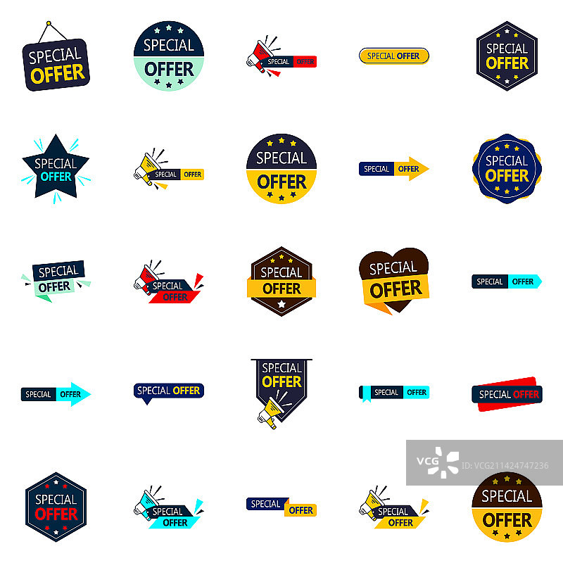 特别优惠中的25个引人注目的设计图片素材