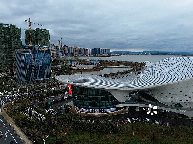 九江 文化艺术中心 博物馆 胜利碑 胜利塔 文博园 兴业大道图片素材