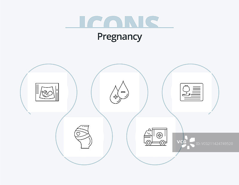 怀孕线条图标包5图标设计图片素材