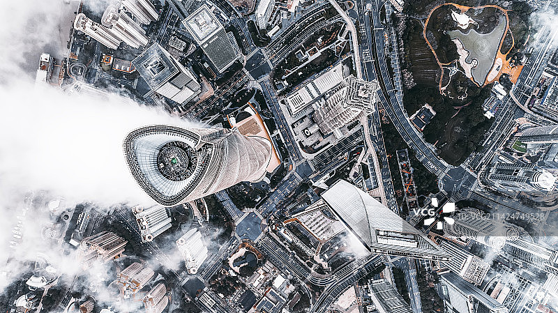 云下魔都图片素材