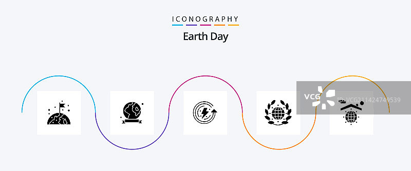 地球日实体5图标包含地球图片素材