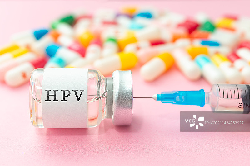 注射hpv疫苗图片素材